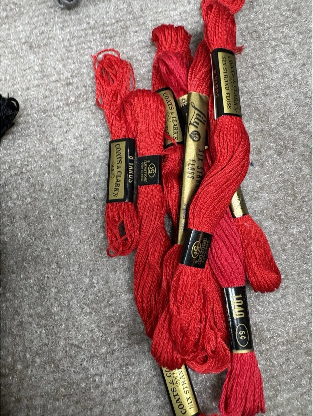 Lot Of Mixed Embroidery Floss Vintage DMC Lily J&P Coats Craft Thread 70+ skeins